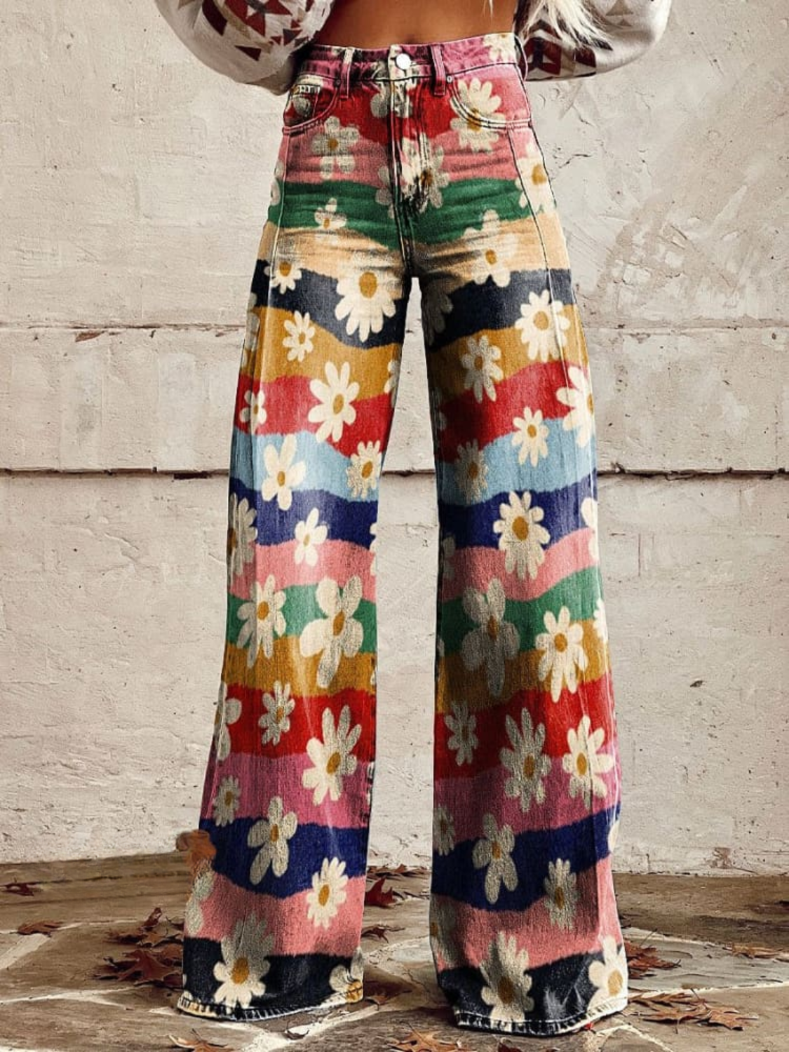 VINICIA | PANTALON RETRO FLORAL