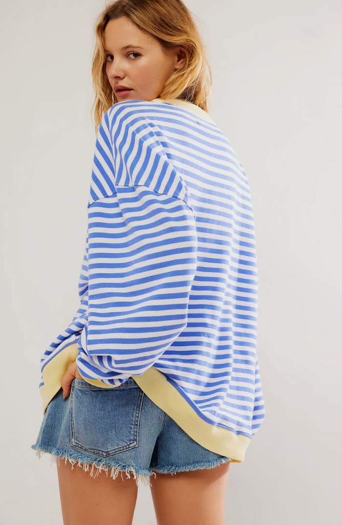 Adèle | Pull oversize rayé