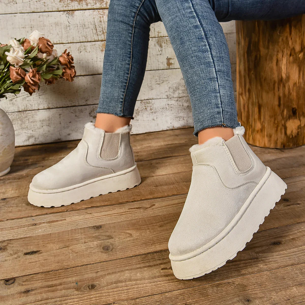 Elsa | Bottes Chaudes avec Doublure Confortable